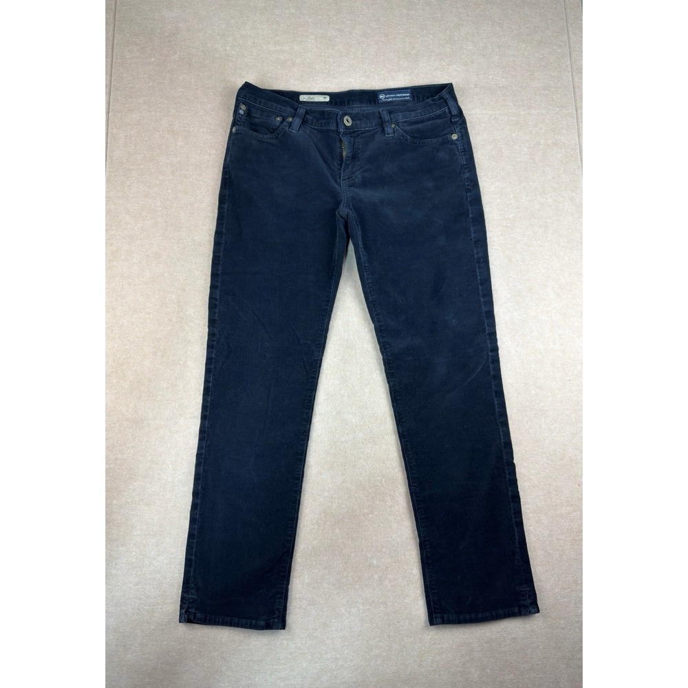 AG Pants Women’s 28R Black Low‎ Rise The Sadie Ankle Skinny Fit Corduroy
